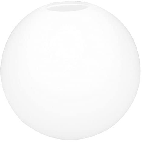 Operitacx Glas Lampenschirm Kugel Kugellampe Ersatzglas 20cm Weiß Tischlampe Pendelleuchte Ersatzschirm Schlafzimmer Wohnzimmer Schreibtischlampe Stehleuchte Kronleuchter Schutzhülle Dekoration