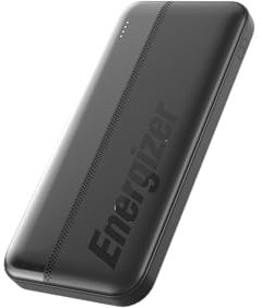 10000mAh Power Bank Triple Ports (2 USB-C + 1 USB-A), 10.5W Portable Charger with LED Indicator, Slim Lightweight Battery Pack– Black UE10050C