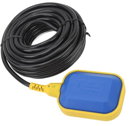 Interrupteur à Flotteur de Pompe Submersible pour Travaux de Contrôle de Pompe, Niveau de Liquide Réglable, scellé avec un Câble en Polypropylène de 10 M, Pompes à Contrôle