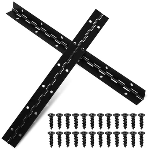 Bisagras largas y finas para pianos, gabinetes, puertas, ventanas grandes, cromadas, con tornillos, bisagra de piano resistente