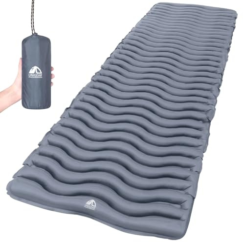 Unigear Ultralight Inflatable Sleeping Pad, Compact Air Camping Mat,Lightweight Camping Mattress for Backpacking, Hiking and Traveling