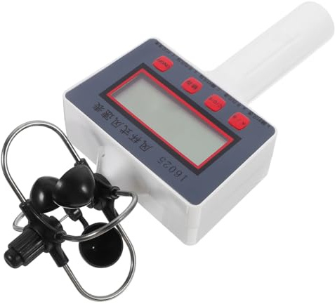 ANDRESLAD Anemometro Portatile Digitale Con Display Lcd, Misuratore Di Velocità Del Vento Da Esterno Ergonomico, Strumento Di Misura Per Agricoltura, Geografia e Gestione Forestale
