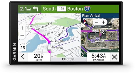 Garmin dezl OTR620 GPS Truck Navigator with 6-Inch Touchscreen Display, 1280p Resolution, and Birdseye Direct Satellite Imagery Support (Black) (Renewed Premium)