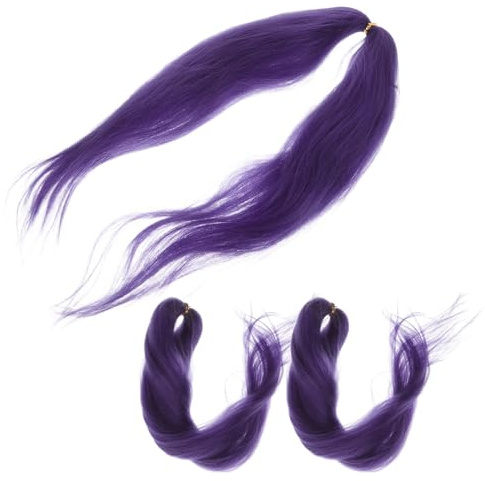 VALICLUD 3pezzi Parrucca Lunga per Trecce Capelli Sintetici Pre-stirati Extension per Capelli per Intrecciare Parrucche Afro Dreadlock Lunghi e Lisci