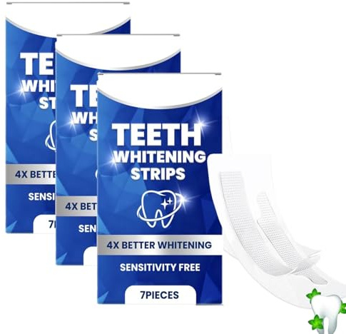 Schonende Zahnaufhellung Whitening Strips,Schonend Zähn Aufhellung,Teeth Whitening Strips Zahnbleaching, Effective Zähne Aufhellen in 7 Days,Bleaching Zähne Frei Von Peroxid Strahlendes Lächeln (3)