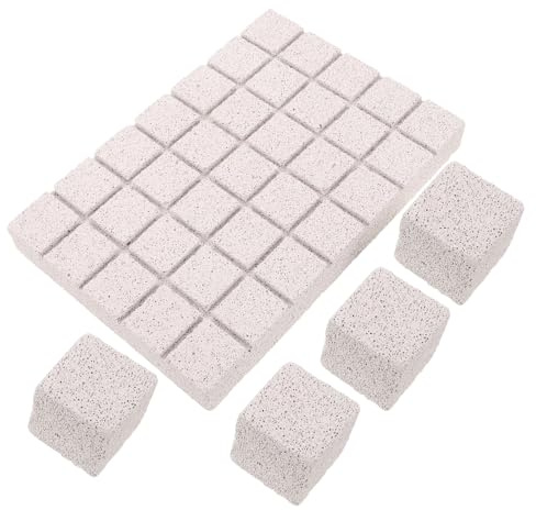 VICASKY 5 Stück Kratzbrett für Kleintiere mit Lava Bimsstein Poröses Krallenschleifpad für Kaninchen Meerschweinchen Igel und Chinchillas Natürliche Nagelpflege und Zahnpflege