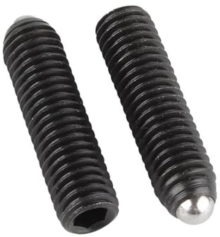 2 Stück M8 schwarz Güteklasse 12.9 Innensechskant Federkugel Kolben Gewindestift(35mm)