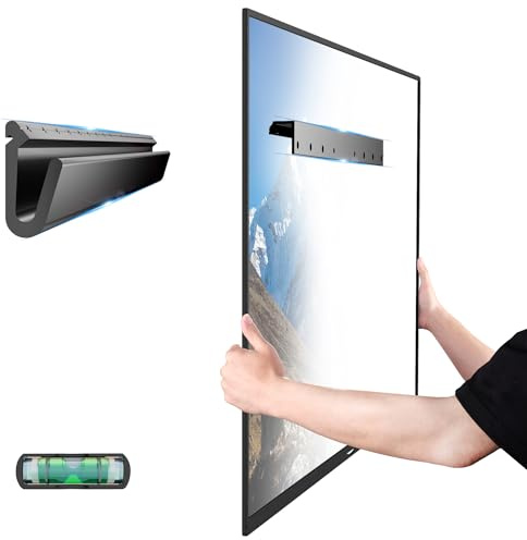 HYPIGO No Stud TV Wall Bracket for Most 26–55 Inch TVs, Holds Up to 100 lbs | Studless TV Wall Mount, Max VESA 400x400 mm, No Drill, Easy Installation with New Bubble Level Included