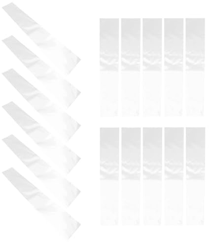 STAHAD 50 Pièces Paquet à Cravates Transparents en Plastique, Anti-Statique | Pochette Individuelle pour Transport et Rangement, Format Compact pour Cravates Simples de 8cm, Anti-Poussière