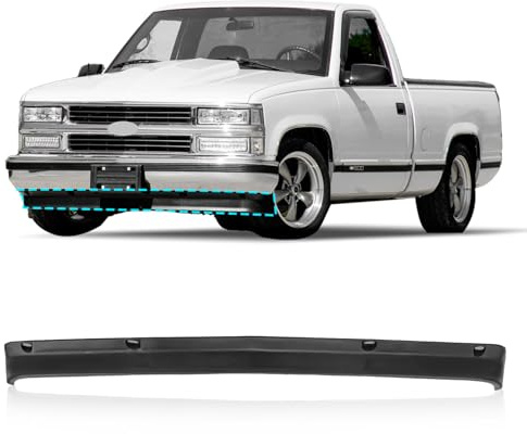 CarPartsDepot Front Bumper Air Dam Lower Valance w/o Holes Compatible With 1988-2000 Chevrolet C/K 1500 2500 3500 GM1090108 15569428