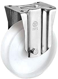 Rueda Industrial Nylon Placa Fija 80 mm.