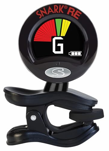 Snark SN6X Clip-On Tuner för ukulele, svart, 1,8 x 1,8 x 3,5 tum