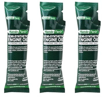 RocwooD 3 x Two (2) Stroke Oil One Shot Sachets 50:1 Mix Ideal For Husqvarna Chainsaw