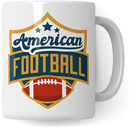 Pagma Druck American Football Tasse Geschenk | Football Spruch Becher | Footballspieler Geschenkidee Kaffeebecher| Kaffeetasse für Footballer