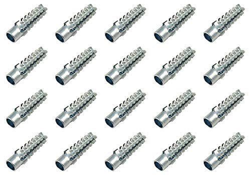 M5 x 30 mm Metall-Spreizdübel 18. Edition, feuerfeste Befestigung, 20 Stück