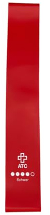 ATC Handels GmbH Fitnessbänder Loop 32x5,8cm in 5 Verschiedene Stärken, inkl. Tragebeutel, Naturlatex - für Kraftsport, Yoga, Gymnastik - Widerstandsbänder, Sportband, Gymnastikband