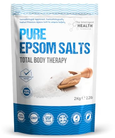 Pure Epsom Salts | Magnesium Sulphate Bath Salt (2kg Pack)