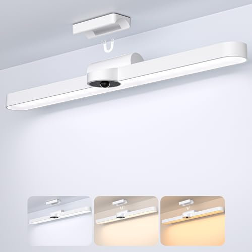 Realky Unterbauleuchte Küche Led, 40CM Schrankbeleuchtung mit Bewegungssensor, Dimmbar Unterschrank Beleuchtung, Küchenunterbauleuchte 2000mAh USB Aufladbar Akku, Magnetleuchte für Kleiderschran