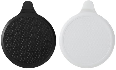 2er-Pack Silikon-Wannenstopfen, Badewannenüberlauf-Ablassstopfen, Ablassschraube Silikon, Universalduschablaufstopfen, Passend für Badewanne, Küchenspüle (Schwarz, Weiß)
