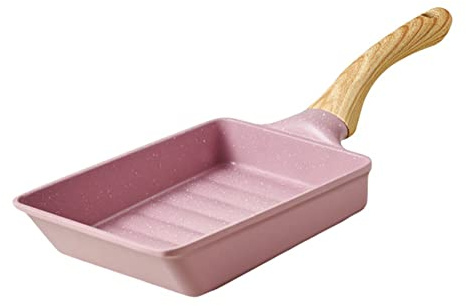 Acfthepiey Japanese Rectangular Omelette Pan Egg Pan Kitchen Frying Pan Non-stick Stone Pancake Breakfast Pot Saucepan A