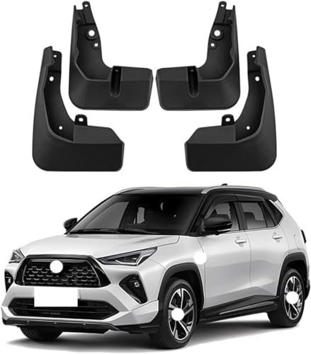 YUANXJUN 4 Pezzi Auto Parafanghi Paraspruzzi per Toyota Yaris Cross GR 2023, Anteriori Posteriori Paraspruzzi
