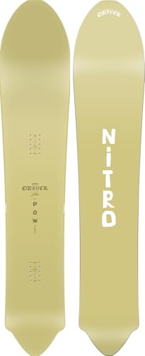 Nitro Herren Snowboard POW Board ´25, Quiver Series, Pintail, Flat-Out-Camber, Backcountry, Wide Tapered, 3D Surf-Tech