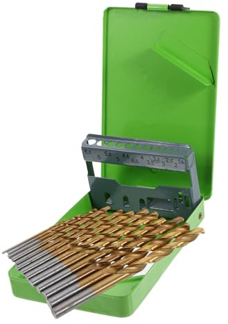 Jeu de Forets à Métaux en Acier Rapide, 1 Set, Boîte Fer