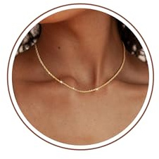ZHESHY Collier Femme Chaine Argent 925 Femme 18 Carats Plaqué Or Collier Ras De Cou Hypoallergénique Bijoux Pour Femme Homme Longueur 40cm Chaîne Étendue 5cm Cadeaux Fêtes Pères Mères