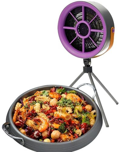 Portable Extractor Fan Kitchen, Versatile Desktop Cooker Hood with 3 Wind Speeds, Mobile Portable Extractor Fan, Desktop Range Hood For Hot Pot Bbq Camping Motorhome