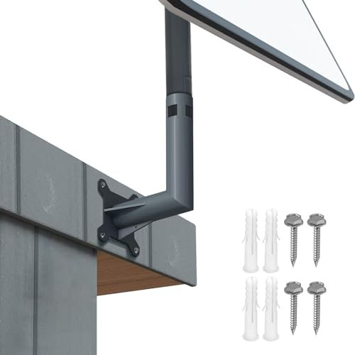 Internet Kit Kit di Montaggio Satellitare, Montaggio su Palo per Tetto o Parete, Parabola Rettangolare V2, Soluzione di Montaggio Versatile, Staffa con Adattatore