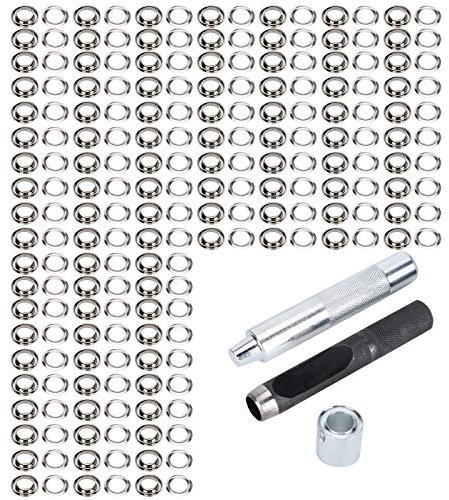 Kit di strumenti per annegelli BAXNORE 100, kit per occhiali da ginnastica in metallo con scatola di archiviazione, kit di punzone degli occhiali a vuoto in ottone, kit di punzone