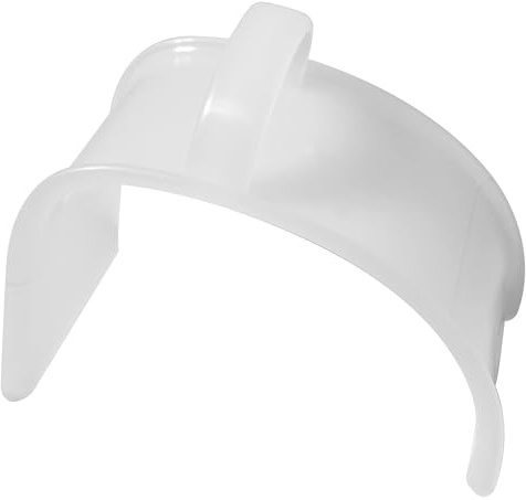 Paleta de hormigón de plástico blanco para cemento de mampostería, 19 cm, ligera, enlucido a mano y reparación de mortero para moldes de suelo de esquina de jardín