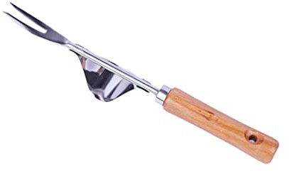 Pala for scavare, pala da giardino in legno, pala manuale for diserbare, forca in legno, pala in acciaio inossidabile for uso in giardino