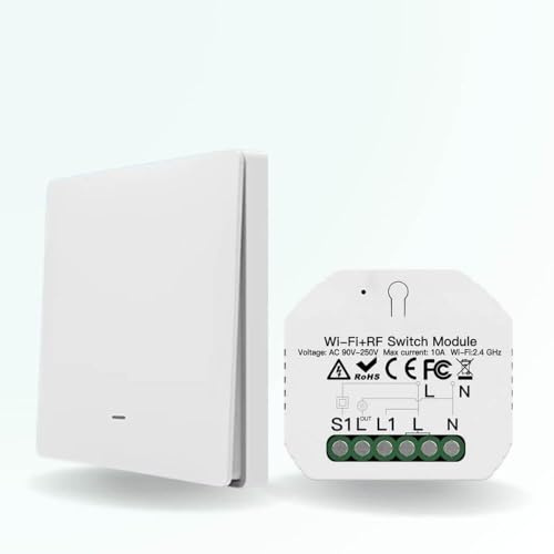 ZenGO Interrupteur va et Vient sans Fil, Connecté, Installation Facile, sans travaux