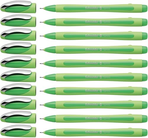 Schneider Xpress Fineliner (Strichstärke 0,8 mm, dokumentenecht) 10er Packung grün