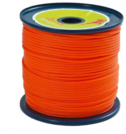 Tendon Kong Timber 3.0 Wurfseil für Tree Climbing. Leicht und flexibel aus Polyethylen. Erleichtert die Positionierung des Seils. Farbe Brillantorange, 50 Meter, Gewicht 125 g