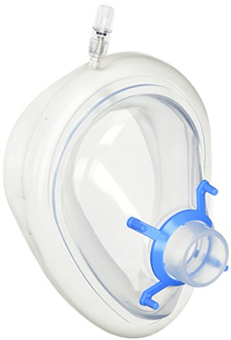 Gima - Einzelpatienten-Gesichtsmaske mit aufblasbarem Luftpolster, Größe n. 5, Erwachsene Large, Latexfrei, 1 Stück