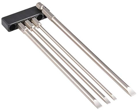 KATUR 4-teiliges Sechskant-Magnet-Schlitzschraubendreher-Set für PC, Brille, Handy, Laptop, Uhrmacher (150mm Länge)