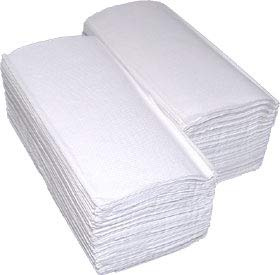 6300 Blatt Handtuchpapier, 2-lagig, 25 x 21 cm, Zellstoff hochweiß, Zick-Zack-Faltung, Papierhandtücher