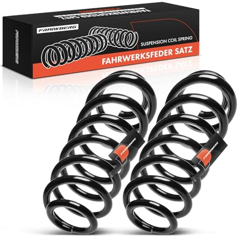 Frankberg 2x Federn Fahrwerksfeder Hinterachse Links Rechts 8P0511115D | Kompatibel mit A3 8P1, P.a.s.s.a.t 3C2, A3 Sportback 8PA