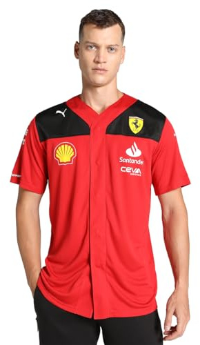 Scuderia Ferrari - 2023 Baseball-Shirt - Rot - Männer - Größe: XXL