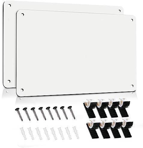 2Pack Magnetic Board 17.5 x 11.4 Magnet Bulletin Board is Suitable for displaying Notes, Photos,Magnetic Letters,Suitable for Walls, refrigerators, cabinets, etc