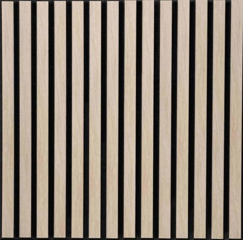 Rebel of Styles - UltraAcoustic Eco Chêne Naturel - 1,01 m² / 6 pièces - Panneaux muraux acoustiques 3D/revêtement/parement/plaques - Décoration murale acoustique isolant avec lamelles modernes