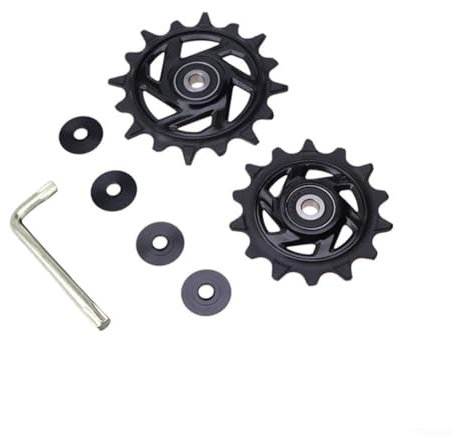 Schaltwerk-Riemenscheibenset, 2 Stück, 14 + 16 Zähne, Fahrrad-Schaltwerk-Riemenscheiben, Führungsrad für SRAM für GX für AXS für Eagle 12-Gang