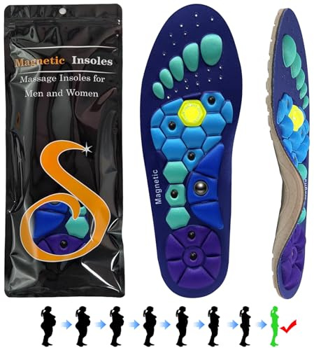 Semelles Orthopédiques d'Acupression Magnétiques Confort Pour Chaussures - Pour Hommes et Femmes - Soulager la Fatigue