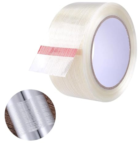JOYVOX Clear Duct Tape 25M/82FT, Waterproof, High Performance Adhesive, Multipurpose, Suitable for Indoor and Outdoor Use