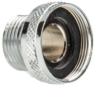 tecuro Aufnahme Adapter für Ausläufe an Armaturen M22 x1 auf 3/8 Zoll Außengewinde, MS-verchromt