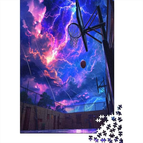 Cosmic Basketball Court 1000 Teile Puzzle Für Erwachsene Geschicklichkeitsspiel Für Die Ganze Familie Für Erwachsene Und Kinder Ab 12 Jahren 1000pcs (75x50cm)