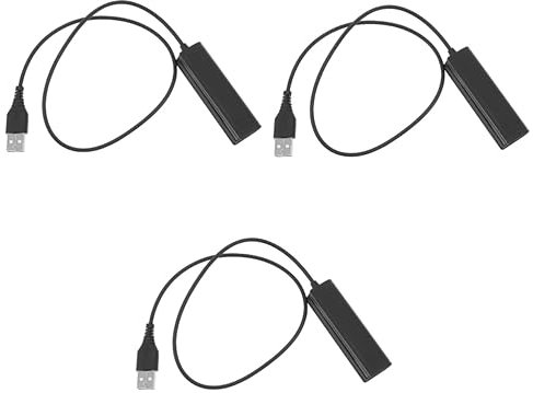 OSALADI 3piezas Adaptador De Cable Usb Para Auriculares De Teléfono Convierta Su Auricular Conector Usb Para Pc y Laptop Ligero y Portátil