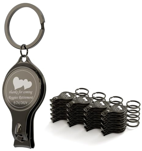 CWYW 20 abrebotellas multifunción 4 en 1 personalizado, corta de clavos negros, cervecería de recuerdos de boda, personalizada, regalos multiherramienta para hombres